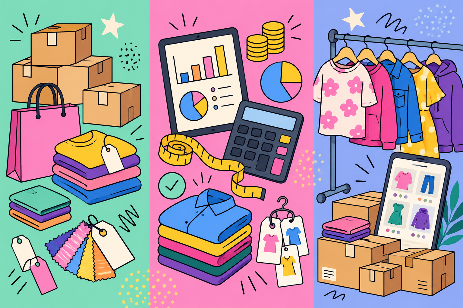 Roupas no atacado para revenda: como comprar certo e não travar a margem (guia 2026)